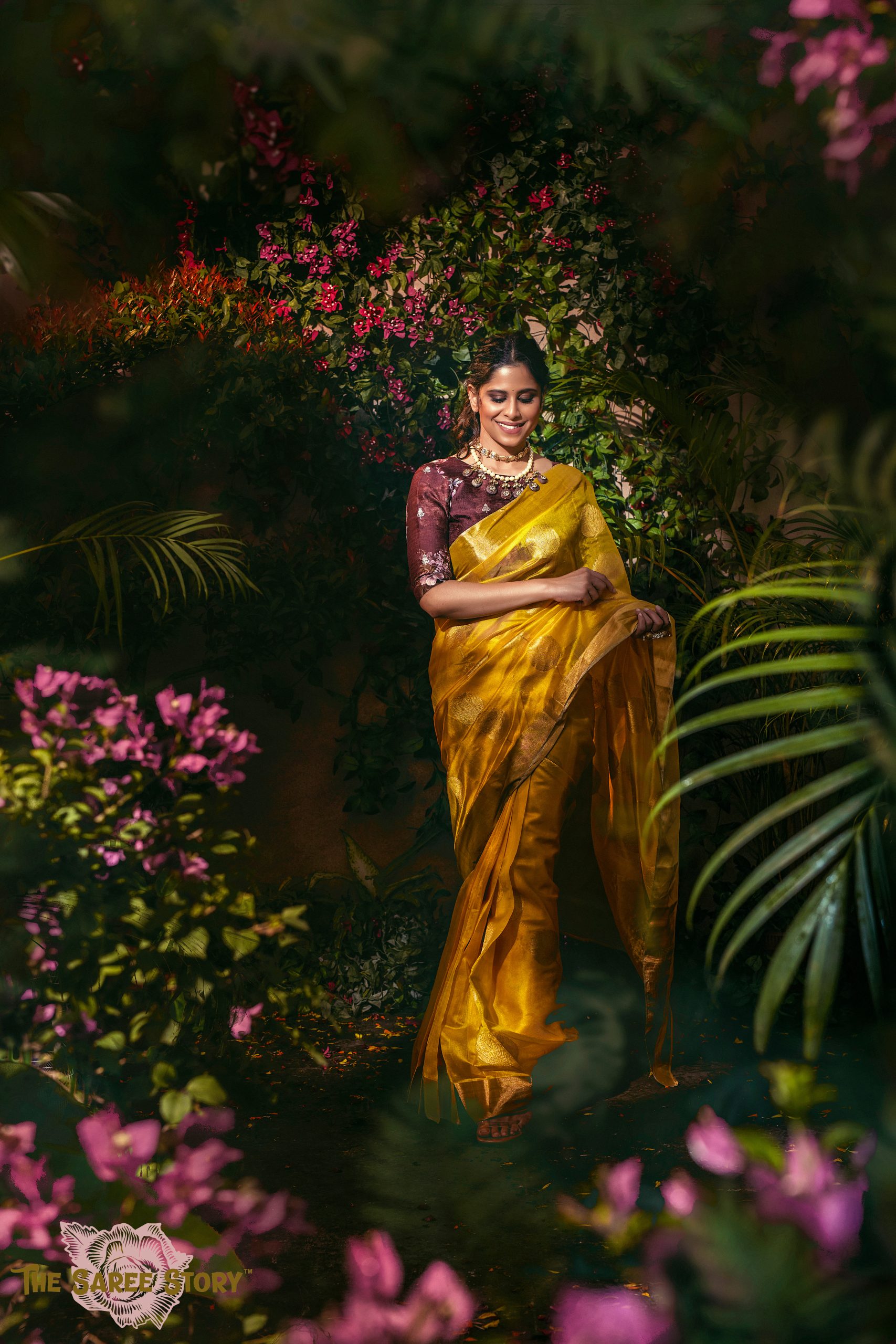 Splash of Color in Lockdown Life: My Prized Dhakai Saree – Orange Wayfarer